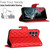 For Samsung Galaxy S22 Ultra 5G Rhombic Texture Flip Leather Phone Case with Lanyard(Red)