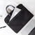 Deli 63751 Front And Rear Double Pockets Multi-Layer Briefcases Handheld Meeting Bag(Dark Gray)