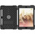 For iPad 10.2 2021 / 2020 / 2019 Shockproof Rhombus Robot PC + Silicone Protective Case with Holder & Shoulder Strap(Black)