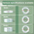 12 Rolls Width 0.8cm x Length 18.2m Deli Small High Viscosity Office Transparent Tape Student Stationery Tape