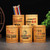 Bamboo Carved Round Pen Holder Multifunctional Desktop Storage Box, Spec: Luckier