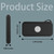For Apple Vision Pro Accessories Power Protective Case Battery Silicone Storage Shell(Black)