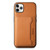 For iPhone 11 Pro Max Denior Cowhide Texture Leather MagSafe Detachable Wallet Phone Case(Khaki)