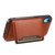 For iPhone XR Denior Cowhide Texture Leather MagSafe Detachable Wallet Phone Case(Brown)