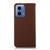 For Motorola Moto G34 KHAZNEH Nappa Top Layer Cowhide Leather Phone Case(Brown)