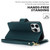 For iPhone 13 Pro Max Multi-Card Wallet RFID Leather Phone Case(Green)
