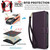 For iPhone 13 Pro Max Multi-Card Wallet RFID Leather Phone Case(Dark Purple)