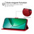 For Realme 12+ Leather Phone Case(Red)