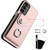 For Samsung Galaxy A14 5G Organ Card Bag Ring Holder Phone Case with Long Lanyard(Pink)
