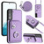 For Samsung Galaxy S22 5G Organ Card Bag Ring Holder Phone Case with Long Lanyard(Purple) For Samsung Galaxy S22 5G Organ Card Bag Ring Holder Phone Case with Long Lanyard(Purple)