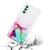 For Samsung Galaxy A25 5G Hollow Marble Pattern TPU Phone Case(Green)
