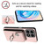 For Honor X8a Organ Card Bag Ring Holder Phone Case with Long Lanyard(Pink)