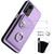 For Xiaomi Redmi Note 12S 4G Global Organ Card Bag Ring Holder Phone Case with Long Lanyard(Purple)
