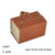 Multifunctional Jewelry Glasses Storage Box Small Grain PU Leather Handmade Glasses Case,Model: L6401 (Brown)
