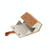 Multifunctional Jewelry Glasses Storage Box Small Grain PU Leather Handmade Glasses Case,Model: L6401 (Brown)