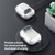 For AirPods Pro 2 DUX DUCIS PECK Series Split Transparent Carbon Fiber Earphone Case(Transparent White)