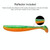 5 Set Simulated Fishing Lures Two-Color T-Tail Soft Lures Bionic Sea Fishing Lures, Colour: 10
