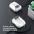 For AirPods 1/2 DUX DUCIS PECL Series Split Transparent Earphone Case with Hook(Transparent White)