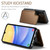 For Samsung Galaxy A15 CaseMe 022 Litchi Texture RFID Anti-theft Leather Phone Case(Brown)