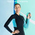 DIVE & SAIL 1.5mm Warm One-Piece Wetsuit Cold Resistant Swimming And Snorkeling Suit, Size: L(Female Blue)