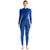 DIVE & SAIL Ladies Summer Thin Wetsuit Breathable Sunscreen Long Sleeve Quick Dry Swimsuit, Size: S(Navy Blue)