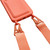 For iPhone 11 Card Slot Liquid Silicone Phone Case with Lanyard(Orange)