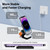 KU XIU X55 Magnetic Wireless Fast Charge Folding 3-in-1 for Apple Wireless Charging Base(Black)