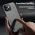 For iPhone 12 mini Skin Feel Magnetic Leather Back Phone Case (Dark Grey)