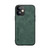 For iPhone 12 mini Skin Feel Magnetic Leather Back Phone Case (Green)