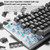 AULA F3001 Backlit 87 Keys Wired/Wireless/Bluetooth Three Model Mechanical Gaming Keyboard(Silver White Green Shaft)