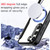 For Samsung Galaxy S24 5G MagSafe RFID Blocking Adsorption Flip Leather Phone Case(Blue)