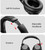A06 Wireless ANC Noise Canceling Headset Over Ear Bluetooth Headphone(White)