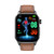 ET580 2.04 inch AMOLED Screen Sports Smart Watch Support Bluethooth Call /  ECG Function(Brown Leather Band)