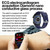 ET580 2.04 inch AMOLED Screen Sports Smart Watch Support Bluethooth Call /  ECG Function(Brown Leather Band)