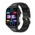 ET570 1.96 inch Color Screen Smart Watch Leather Strap, Support Bluetooth Call / ECG(Black)