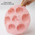DIY Cartoon Silicone Cake Mold Baby Food Supplement Mold Baking Tools(Pink)