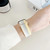 For Apple Watch SE 2022 44mm Dual Hook and Loop Nylon Watch Band(Silt)