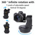 Desiontal YT-800 Cell Phone Camera Remote Control Gimbal 360 Rotation Panoramic Shooting Stabilizer(Standard)