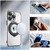 For iPhone 11 Pro Max Electroplating MagSafe 360 Degree Rotation Holder Shockproof Phone Case(Blue)