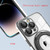 For iPhone 13 Pro Electroplating MagSafe 360 Degree Rotation Holder Shockproof Phone Case(Dark Green)