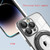 For iPhone 13 Pro Max Electroplating MagSafe 360 Degree Rotation Holder Shockproof Phone Case(Dark Purple)