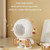 Mini Astronaut Portable Smart Subwoofer Bluetooth Speaker, Color: White Gray