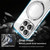 For Xiaomi 14 Pro Electroplating MagSafe 360 Degree Rotation Holder Shockproof Phone Case(Blue)