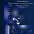 Portable Digital Display Hanging Neck Mute Small Fan USB Charging Handheld Foldable Fan(Blue)