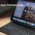 For iPad Air 2020 / Air 2022 10.9 / Pro 11 USAMS Digital Display Keyboard Protector Case(Black)