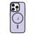 For iPhone 14 Pro Metal Button Skin Feel Matte MagSafe Shockproof Phone Case(Purple)