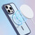 For iPhone 14 Pro Metal Button Skin Feel Matte MagSafe Shockproof Phone Case(White)