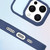 For iPhone 15 Pro Metal Button Skin Feel Matte MagSafe Shockproof Phone Case(Black)