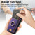 For iPhone 14 Pro Retro Splitable Magnetic Stand Card Bag Leather Phone Case(Purple)