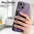 For iPhone 14 Pro Retro Splitable Magnetic Stand Card Bag Leather Phone Case(Purple)